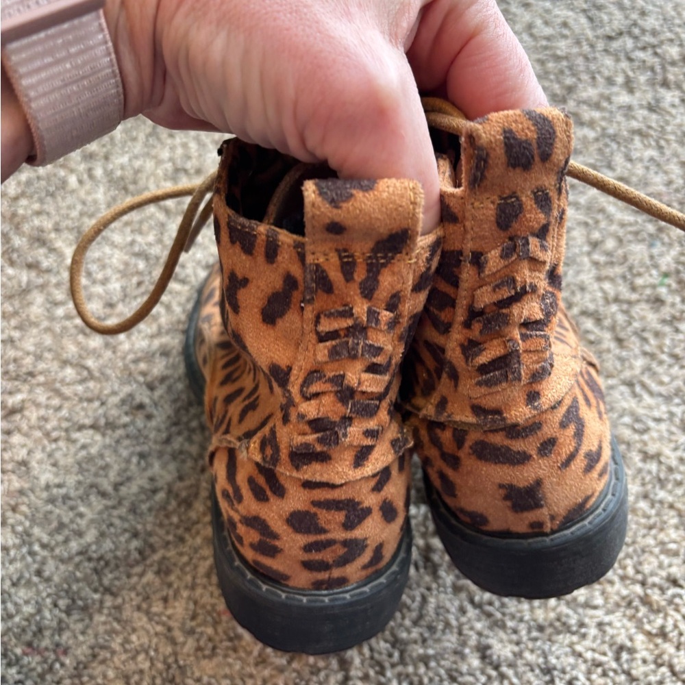 Billabong Leopard Print Lace and Zip Booties - Picture 3 of 12